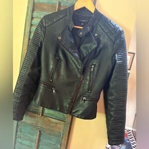 Black Leather Biker Jacket